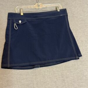 Birdwell Beach Britches Women Navy Blue Skirt Size L